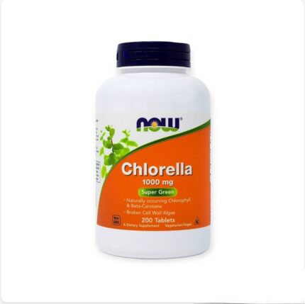 NOW® Chlorella 500 mg 200 Tablets مكمل غذائي بالخضروات للنباتيين