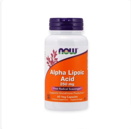 NOW® Alpha Lipoic Acid 250 mg 60 Veg Capsules حمض ألفا ليبويك مضاد للأكسدة وداعم المناعة
