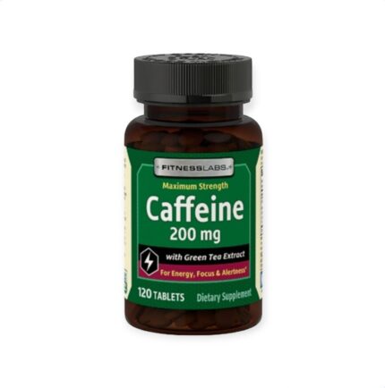 Caffeine 200 Mg 120 Tablets أقراص الكافين لدعم الطاقة