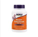 NOW Super Colostrum 500 mg 90 Veg Capsules لزيادة دعم الجهاز المناعي