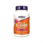 NOW® Buffered C-1000 Complex 90 Tablets مكمل غذائي لتحسين صحة الجسم
