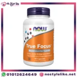 NOW True Focus Neurotransmitter Support عبوة المكمل الغذائي