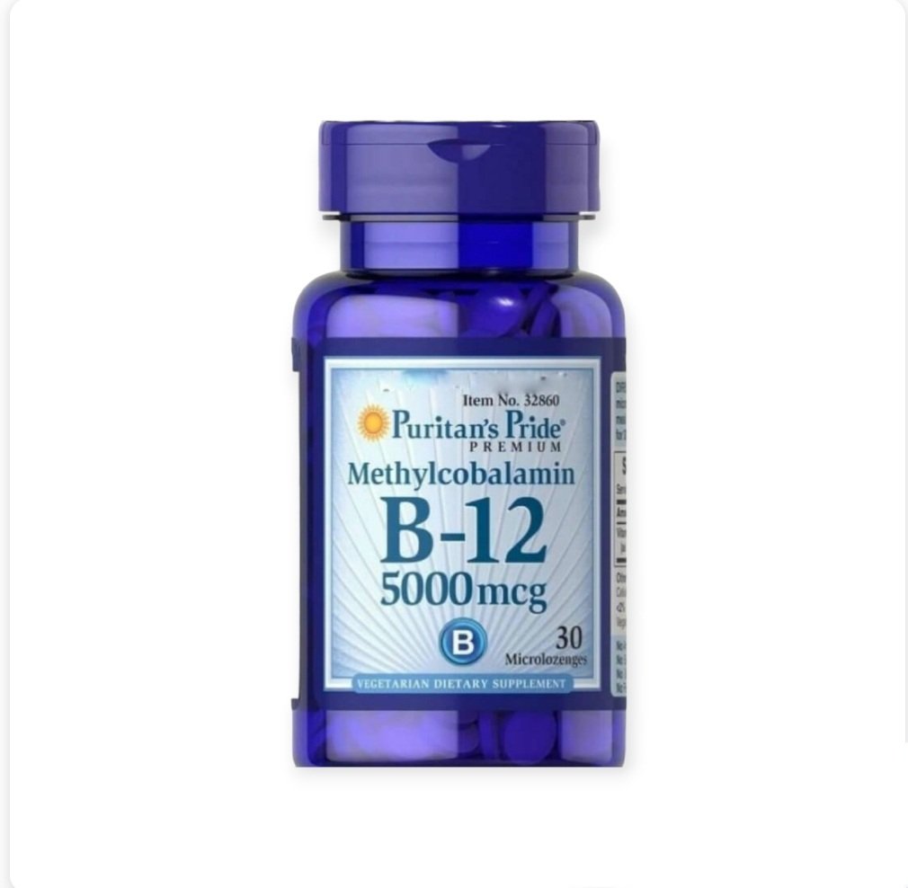 Puritan`s Pride Methylcobalamin B12 5000mcg 30 Mircrolozenges