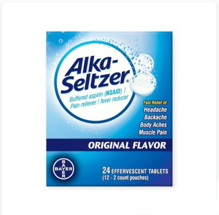 Alka-Seltzer Original Effervescent 36 Tablets أقراص الكا سيلتزر الفوارة مضاد الحموضة