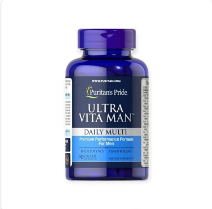 Purtan's Pride Ultra Vita Man Time Release 90 Coated Caplets فيتامينات متعددة لدعم صحة الرجل