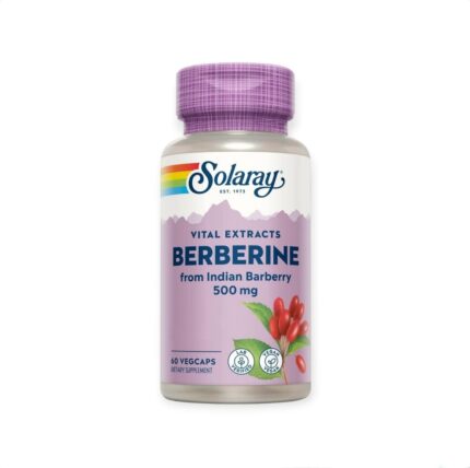 Solaray BERBERINE Indian Barberry 500 mg 60 Veg Capsules للجهاز الهضمي