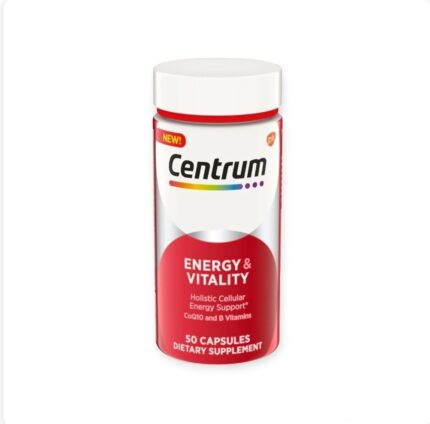 CENTRUM ENERGY VITALITY 50 CAPS مكمل غذائي لدعم الطاقة والحيوية والنشاط