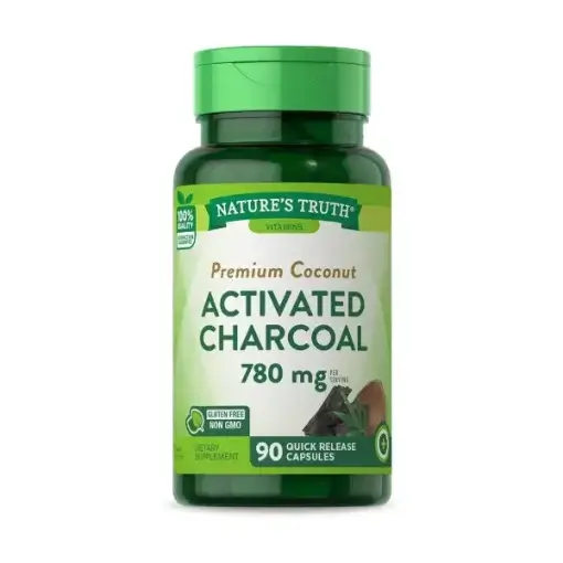NATURE'S TRUTH ACTIVATED CHARCOAL 780 mg 90 Capsules مكمل الفحم النشط