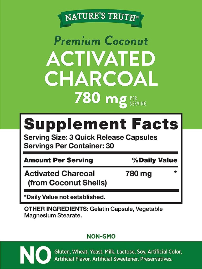 NATURE'S TRUTH ACTIVATED CHARCOAL