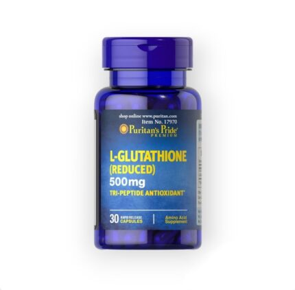 Puritan's Pride L-GLUTATHIONE 500 mg 30 RAPID RELEASE مضاد للأكسدة