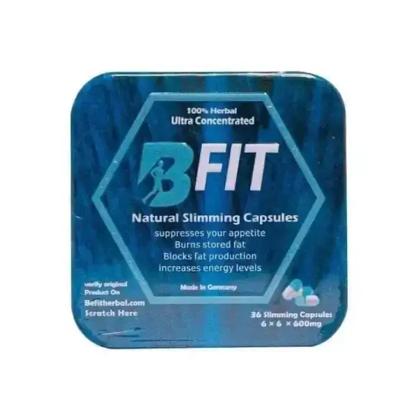 B FIT Natural Slimming Capsules 36 Slimming Capsules 600mg للتخسيس B FIT Natural Slimming Capsules 36 Slimming Capsules 600mg للتخسيس