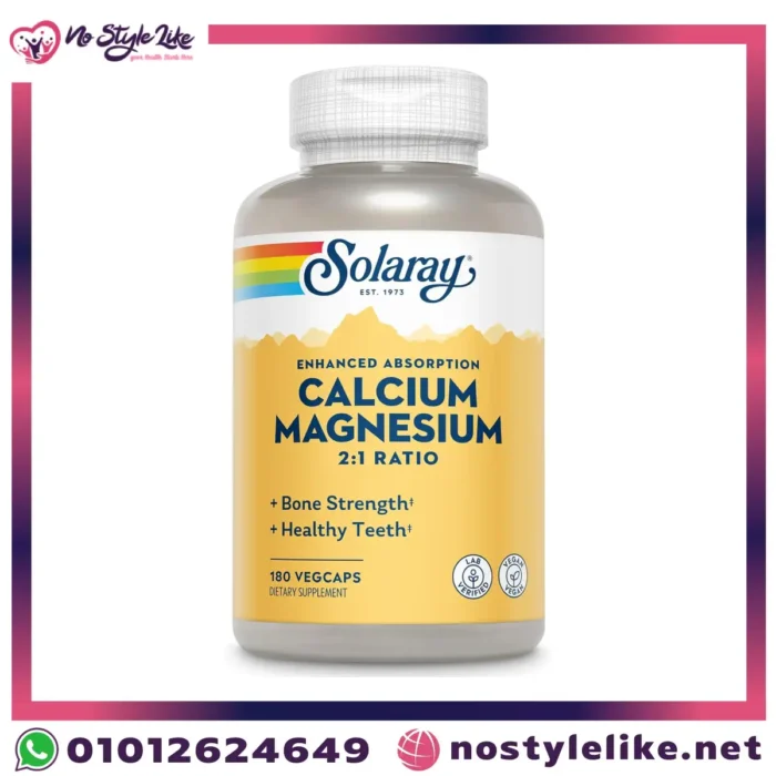 Solaray Calcium Magnesium دعم العظام والأسنان.