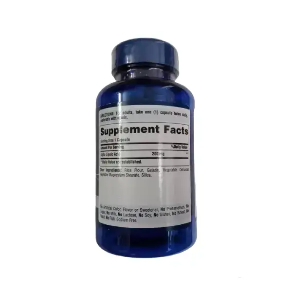 Puritan's Pride® Alpha Lipoic Acid 200 mg 100 Capsulse مكمل حمض ألفا ليبويك