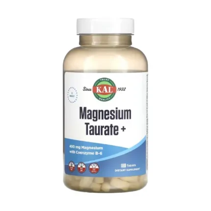 KAL Magnesium Taurate 180 Capsules تواريت المغنيسيوم لعلاج الشد العضلي