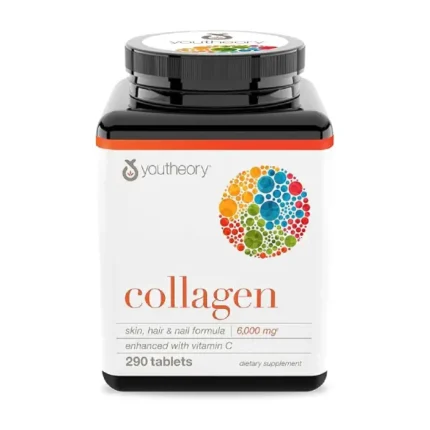 Youtheory Collagen Advanced 290 Tablets - دعم صحة البشرة والشعر والمفاصل