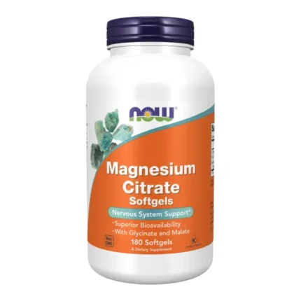 Now Magnesium citrate 180veg capsules