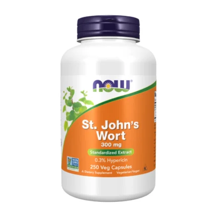 now St. John`s Wort 300 mg 250 Veg Capsules ست جونز ورت عشبة القديس يوحنا
