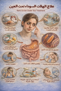 علاج الهالات السوداء تحت العين