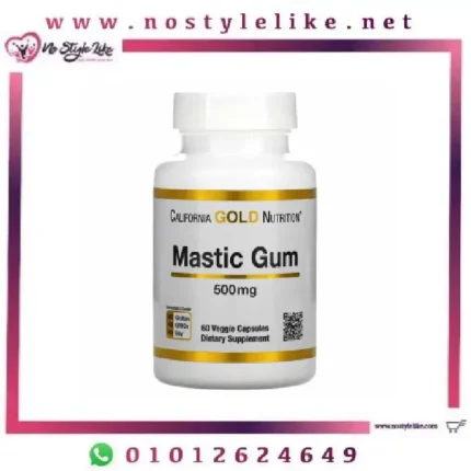 CALIFORNIA GOLD NUTRITION Mastic Gum 500 mg 60 Veggie Capsules ماستيك جام 60كبسوله 500 مجم لدعم صحة الجهاز الهضمي