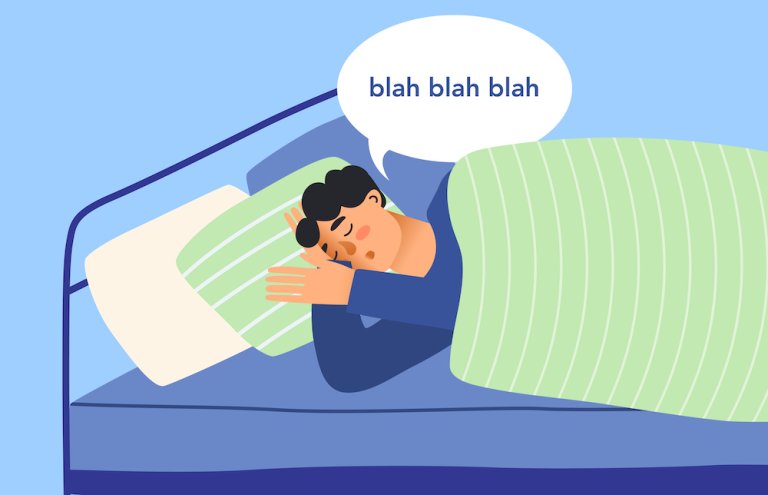 التكلم أثناء النوم