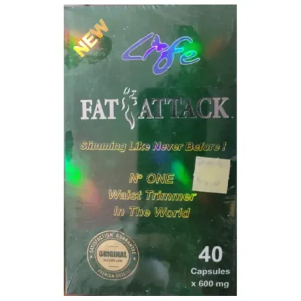 Fat Attack 40 Capsules فات أتاك للتفتيت الدهون الصعبة