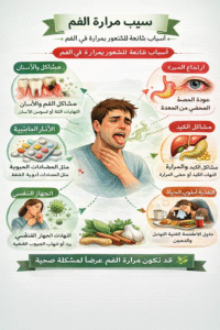 سبب مرارة الفم