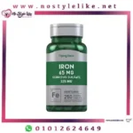 Piping Rock Iron Ferrous Sulfate, 65 mg, 250 Coated Tablets