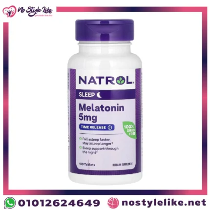 ميلاتونين للنوم Natrol 5mg – أقراص للتخلص من الأرق وتحسين النوم