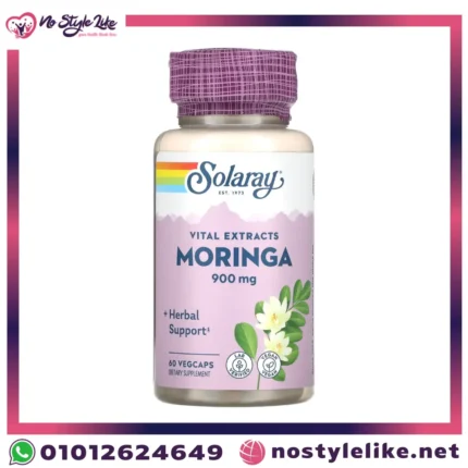 كبسولات Solaray Moringa 900 mg لتعزيز الهضم