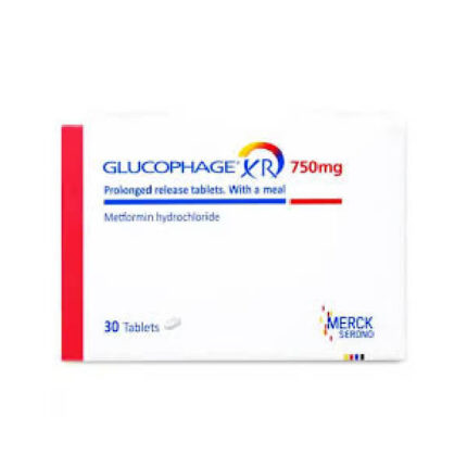 Glucophage XR 750mg Tablet30 جلوكوفاج 750مجم اكس ار 30قرص