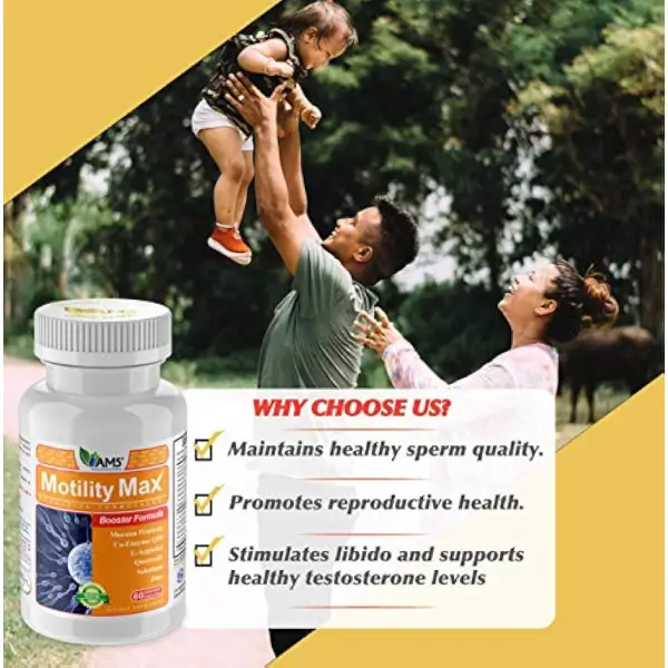 Motility Max 60 Capsoules موتيليتي ماكس لتحسين حركة الحيوانات المنوية
