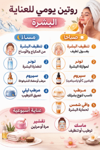 روتين يومي للبشرة