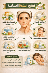 تفتيح البشرة الحساسة