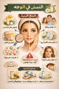 النمش في الوجه