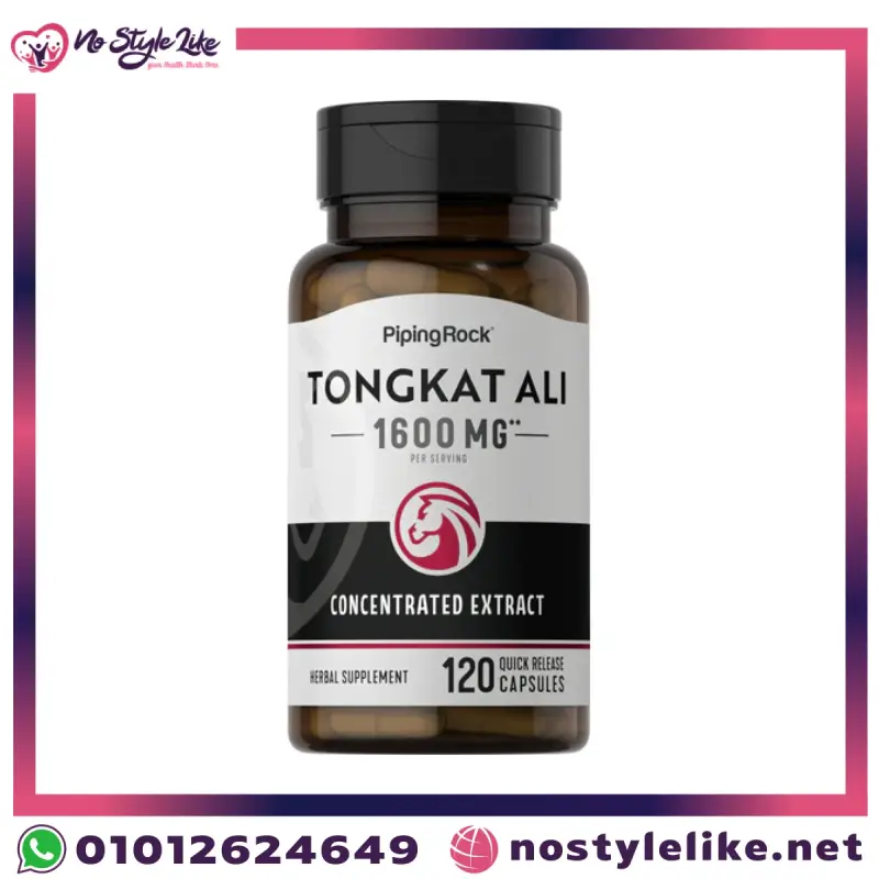 Piping Rock Tongkat Ali 1600 mg herbal supplement bottle for men