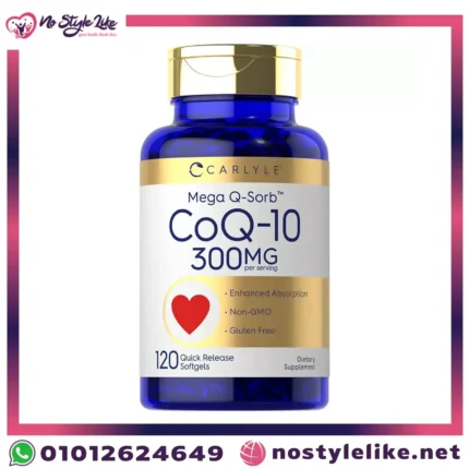 Carlyle Mega Q-Sorb CoQ-10 300mg: دعم صحة القلب وزيادة مستويات الطاقة