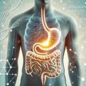 DALL·E 2025 03 01 14.46.09 An image depicting a healthy digestive system symbolized by a person with a glowing stomach area indicating good gut health. A subtle scientific gra