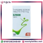 Eltroxin 50 mcg Tablet 120 | أقراص التروكسين 50 ميكروجرام لعلاج قصور الغدة الدرقية