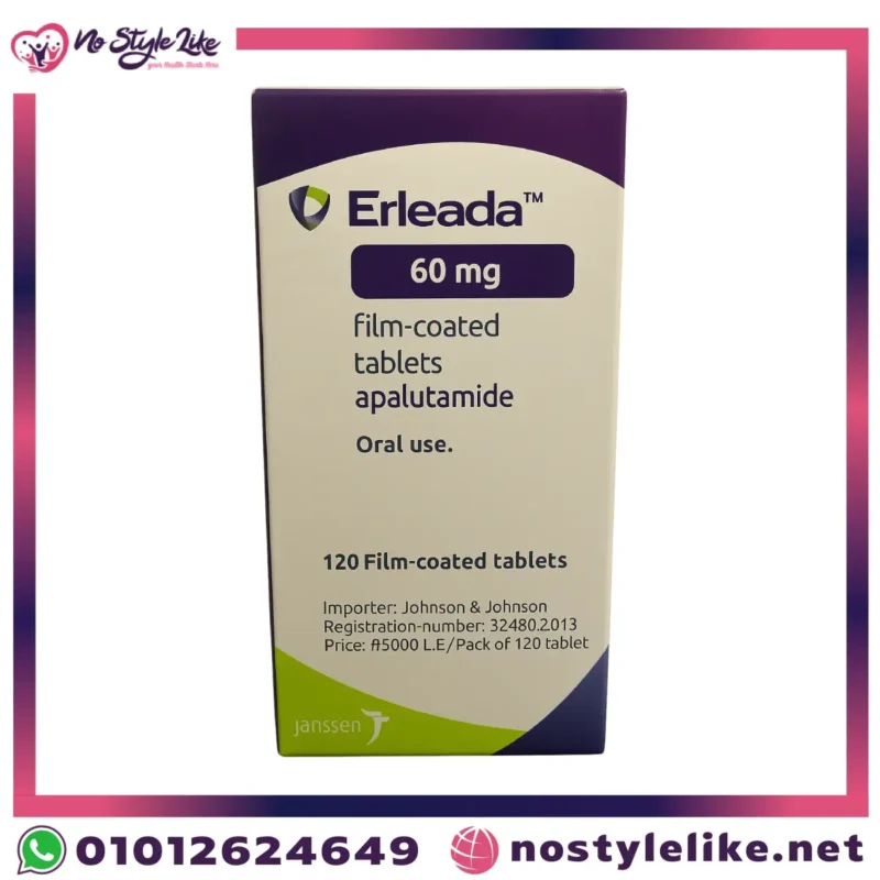 علبةدواء ارليدا اقراص Erleada 60 mg أقراص مغلفة – Janssen.