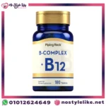 فيتامين ب كومبلكس مع فيتامين بي 12 180 قرص - فيتامين ب المركب لدعم الطاقة والأعصاب | Piping Rock B Complex plus B12 180 Capsules