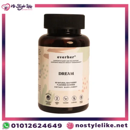 Everher Dream Sleep Support Gummies 60 Gums - 2 Months Supply | إيفرهير افضل حبوب مضغ تساعد على النوم والاسترخاء 60 حبة علكة