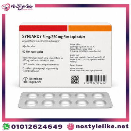 Synjardy empagliflozin metformin 5 mg/850 mg Turkish back package