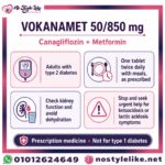 Vokanamet canagliflozin metformin English medical safety card