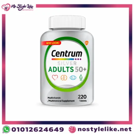 Centrum Silver Adults 50+ 220 Tablets فيتامين سنترم لدعم صحة القلب والدماغ والعينين - 1