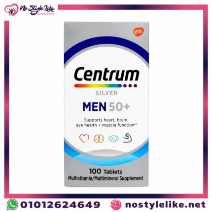 Centrum Silver MEN 50+ 100 Tablets لصحة الرجال غني بالفيتامينات