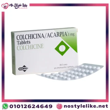 Colchicina Lirca 1 mg 30 Tablets package back view