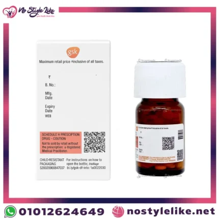 Eltroxin 100 mcg 120 Tablets Levothyroxine package back view