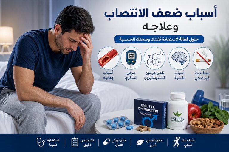 أسباب ضعف الانتصاب وعلاجه