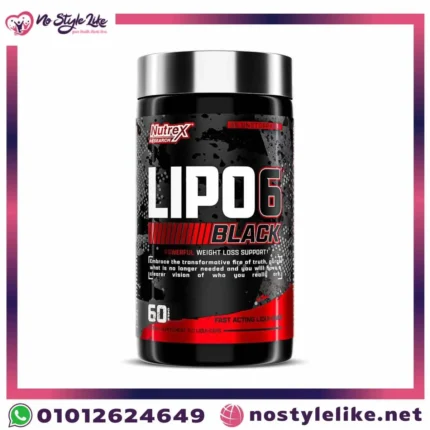 Nutrex Lipo 6 Black Concentrate 60 Capsules fat burner original front package photo