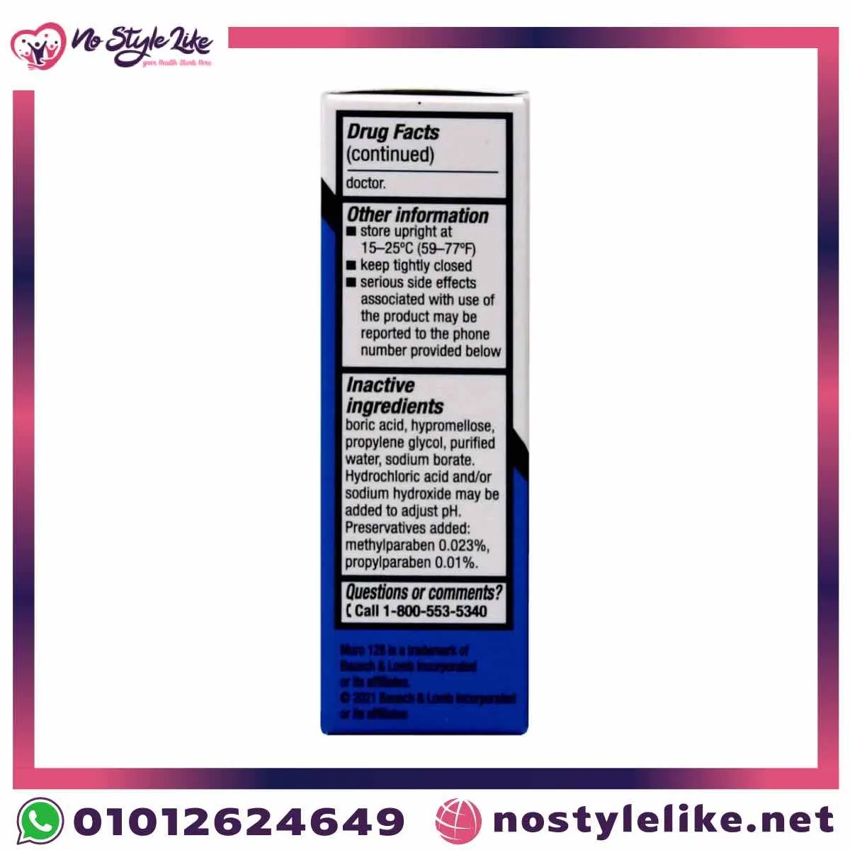 Muro 128 Eye Drops 5% 15 ml additional package view